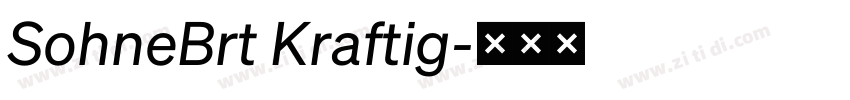SohneBrt Kraftig字体转换 SohneBrt Kraftig字体转换